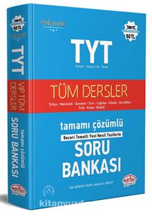 TYT Tüm Dersler Tamamı Çözümlü Soru Bankası kitap kapağı
