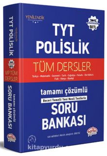 TYT - Polislik Tüm Dersler Tamamı Çözümlü Soru Bankası kitap kapağı