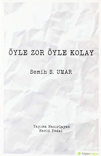 Öyle Zor Öyle Kolay kitap kapağı
