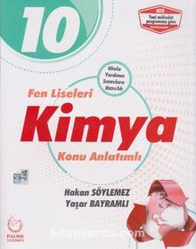10. Sınıf Fen Liseleri Kimya Konu Anlatımlı kitap kapağı