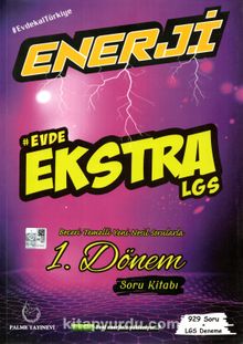LGS Enerji Evde Ekstra Soru Kitabı 1.Dönem kitap kapağı