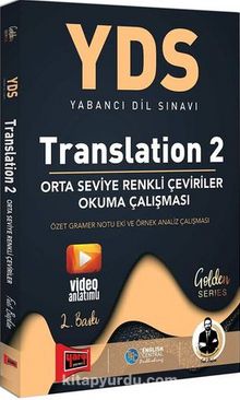 YDS Translation 2 Orta Seviye Renkli Çeviriler Okuma Çalışması kitap kapağı