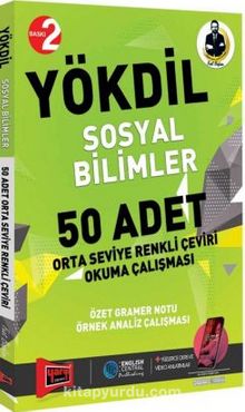 YÖKDİL Sosyal Bilimler 50 Adet Çeviri ve Okul Çalışması (Orta Seviye) kitap kapağı
