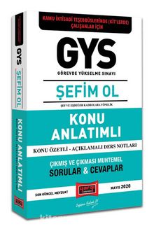 GYS Kamu İdari Teşebbüslerinde (KİT'lerde) Çalışanlar İçin Şefim Ol Konu Anlatımlı kitap kapağı