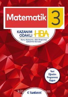 3. Sınıf Matematik Kazanım Odaklı HBA kitap kapağı