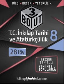8.Sınıf 3 Boyut T.C. İnkılap Tarihi ve Atatürkçülük kitap kapağı