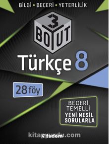 8.Sınıf Türkçe 3 Boyut kitap kapağı
