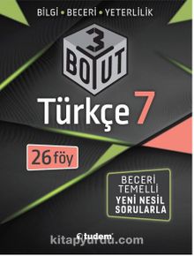 7.Sınıf Türkçe 3 Boyut kitap kapağı