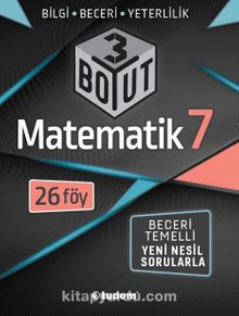 7.Sınıf Matematik 3 Boyutlu kitap kapağı