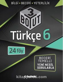 6.Sınıf Türkçe 3 Boyut kitap kapağı