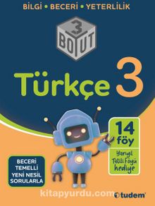 3.Sınıf Türkçe 3 Boyut kitap kapağı