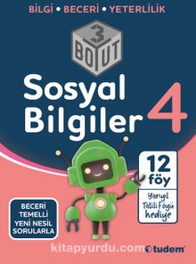4.Sınıf Sosyal Bilgiler 3 Boyut kitap kapağı