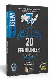 2021 Farklı İsem 7. Sınıf Fen Bilimleri Tamamı Çözümlü 20 Fasikül Deneme kitap kapağı