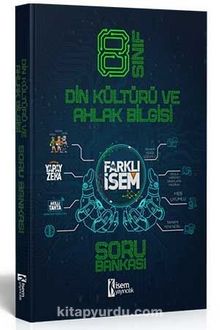 Farklı İsem LGS 8. Sınıf Din Kültürü ve Ahlak Bilgisi Soru Bankası kitap kapağı