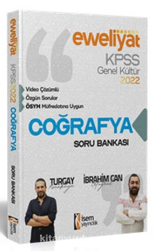 2022 KPSS Evveliyat Lisans Genel Kültür Coğrafya Video Çözümlü Soru Bankası kitap kapağı
