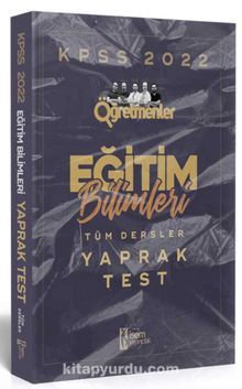2022 KPSS Öğretmenler Eğitim Bilimleri Tüm Dersler Yaprak Test kitap kapağı