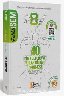 2021 LGS Farklı İsem 8. Sınıf Din Kültürü ve Ahlak Bilgisi 40'lı Sarmal Deneme kitap kapağı