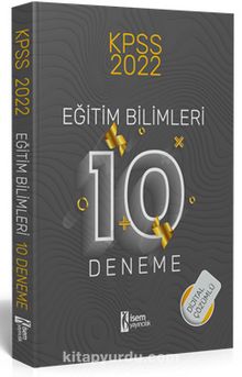 2022 KPSS Eğitim Bilimleri Dijital Çözümlü 10 Deneme kitap kapağı