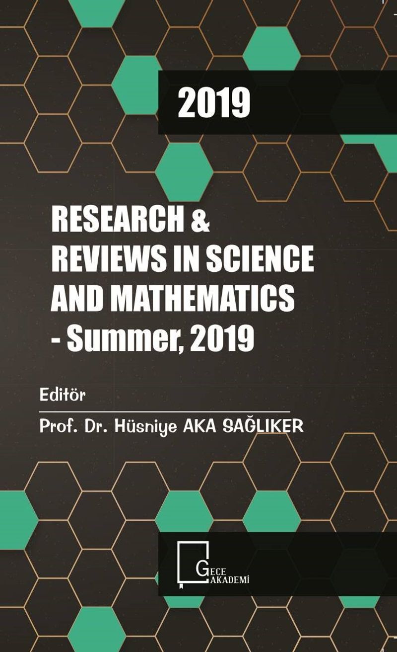 Research and Reviews In Science and Mathematics - Summer 2019 kitap kapağı