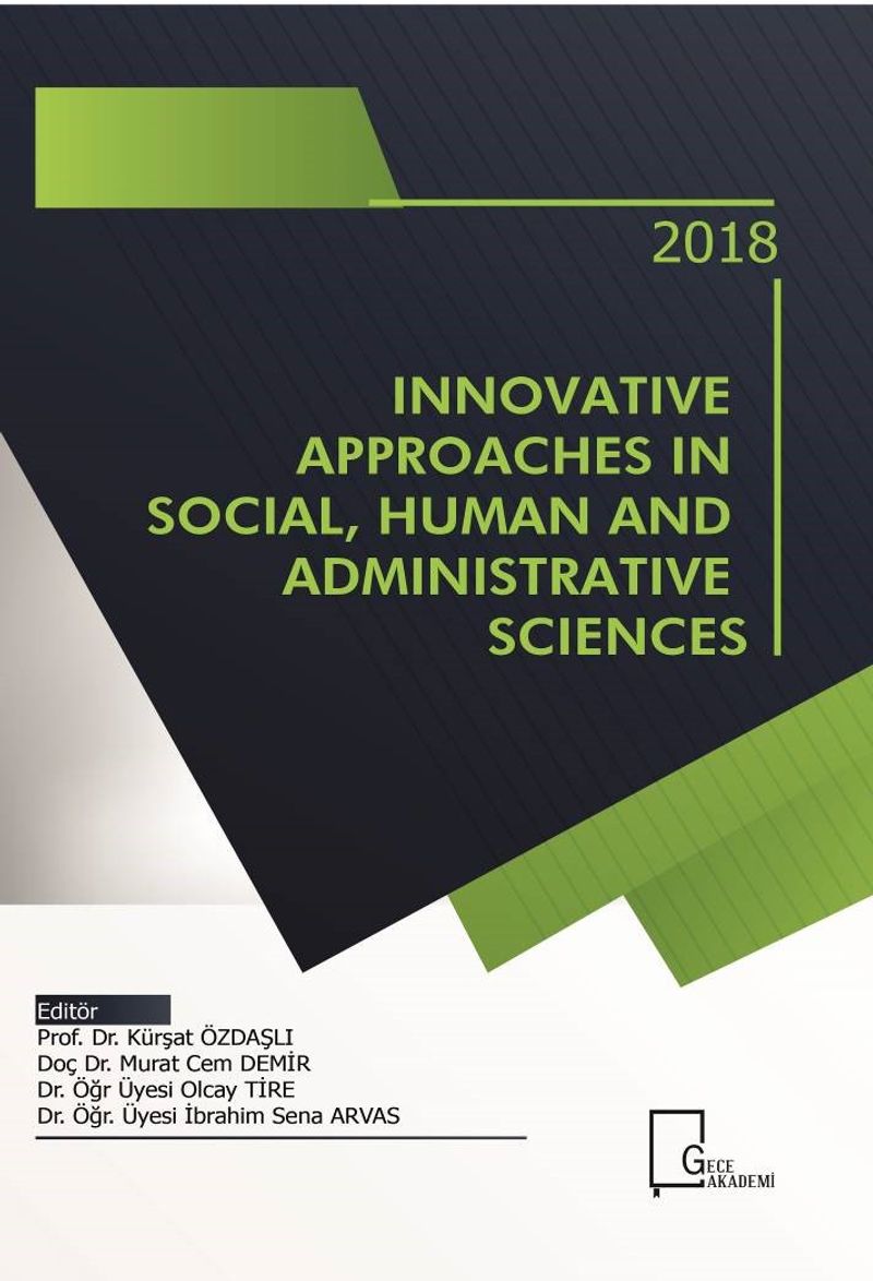 Innovative Approaches in Social Human and Administrative Sciences kitap kapağı
