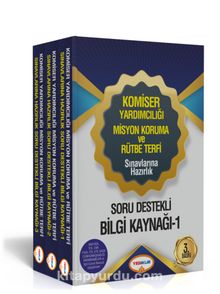 Komiser Yardımcılığı Misyon Koruma ve Rütbe Terfi Sınavlarına Hazırlık Soru Destekli Bilgi Kaynağı Seti kitap kapağı