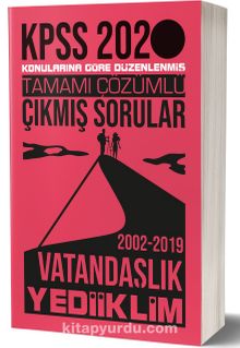 2020 KPSS Vatandaşlık Tamamı Çözümlü Konularına Göre Çıkmış Sorular kitap kapağı