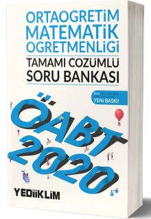 2020 KPSS ÖABT Ortaöğretim Matematik Öğretmenliği Tamamı Çözümlü Soru Bankası kitap kapağı