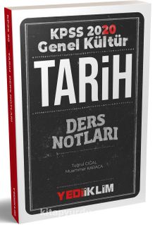 2020 KPSS Genel Kültür Tarih Ders Notları kitap kapağı