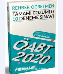 2020 KPSS ÖABT Rehber Öğretmen Tamamı Çözümlü 10 Deneme Sınavı kitap kapağı