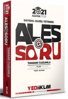 2021 Ales Sayısal Sözel Yetenek Tamamı Çözümlü Soru Bankası kitap kapağı