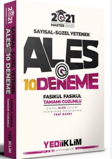 2021 Master Serisi Ales Sayısal-Sözel Yetenek Tamamı Çözümlü 10 Fasikül Deneme kitap kapağı