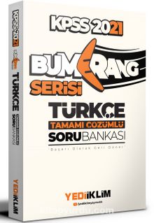 2021 KPSS Genel Yetenek Bumerang Türkçe Tamamı Çözümlü Soru Bankası kitap kapağı