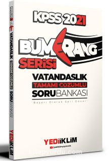 2021 KPSS Genel Kültür Bumerang Vatandaşlık Tamamı Çözümlü Soru Bankası kitap kapağı