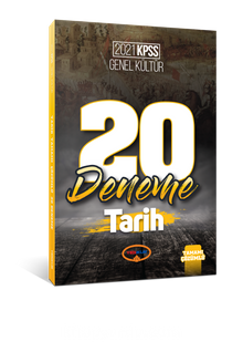 2021 KPSS Genel Kültür Tarih Tamamı Çözümlü 20 Deneme kitap kapağı