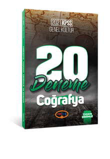 2021 KPSS Genel Kültür Coğrafya Tamamı Çözümlü 20 Deneme kitap kapağı