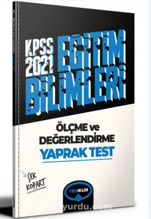 2021 Kpss Eğitim Bilimleri Ölçme ve Değerlendirme Çek Kopart Yaprak Test kitap kapağı