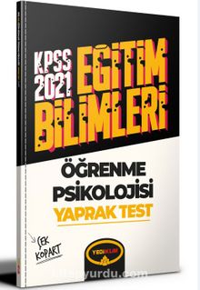 2021 Kpss Eğitim Bilimleri Öğrenme Psikolojisi Çek Kopart Yaprak Test kitap kapağı