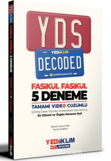 YDS Decoded Tamamı Video Çözümlü Fasikül 5 Deneme kitap kapağı