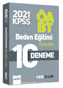 2021 ÖABT Beden Eğitimi Öğretmenliği Tamamı Çözümlü 10 Deneme kitap kapağı