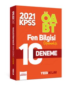 2021 ÖABT Fen Bilgisi Öğretmenliği Tamamı Çözümlü 10 Deneme kitap kapağı