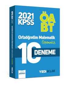 2021 ÖABT Ortaöğretim Matematik Öğretmenliği Tamamı Çözümlü 10 Deneme kitap kapağı