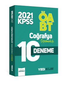 2021 ÖABT Coğrafya Öğretmenliği Tamamı Çözümlü 10 Deneme kitap kapağı
