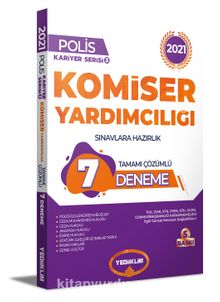 2021 Komiser Yardımcılığı Sınavlarına Hazırlık Tamamı Çözümlü 7 Deneme kitap kapağı
