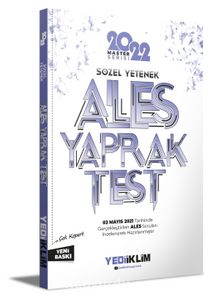 2022 Ales Sözel Yetenek Çek Kopart Yaprak Test kitap kapağı