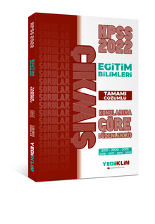 2022 KPSS Eğitim Bilimleri Konularına Göre Tamamı Çözümlü Çıkmış Sorular kitap kapağı