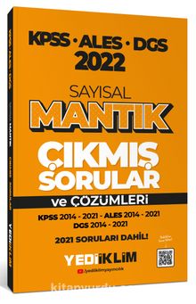 2022 KPSS-ALES-DGS Sayısal Mantık Tamamı Çözümlü Çıkmış Sorular kitap kapağı