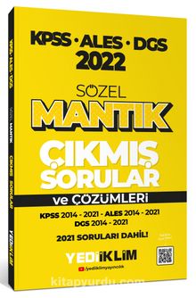 2022 KPSS-ALES-DGS Sözel Mantık Çıkmış Sorular ve Çözümleri kitap kapağı