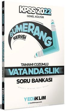 2022 KPSS Genel Kültür Bumerang Vatandaşlık Tamamı Çözümlü Soru Bankası kitap kapağı