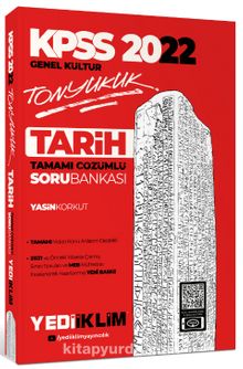 2022 KPSS Genel Kültür Tonyukuk Tarih Tamamı Çözümlü Soru Bankası kitap kapağı