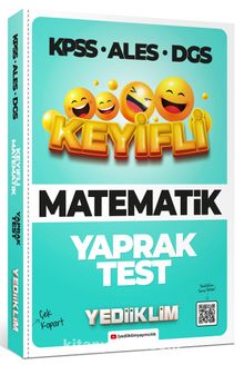 KPSS-ALES-DGS Keyifli Matematik Tamamı Çözümlü Çek Kopart Yaprak Test kitap kapağı
